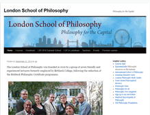 Tablet Screenshot of londonschoolofphilosophy.org